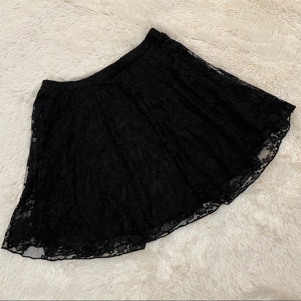 Ing Black Lace Skirt | Size L